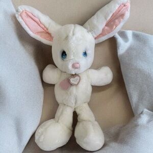 VTG 1985 Applause Bunny Rabbit Plush Snowball Precious Moments Easter 12”